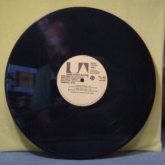 Traffic Welcome To The Canteen 1971 Vinyl record - Picture 4 of 4